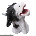 Healifty Finger Puppet Toy Animal Head Active Simulation Glove Doll Cow  B07GFBG2VK